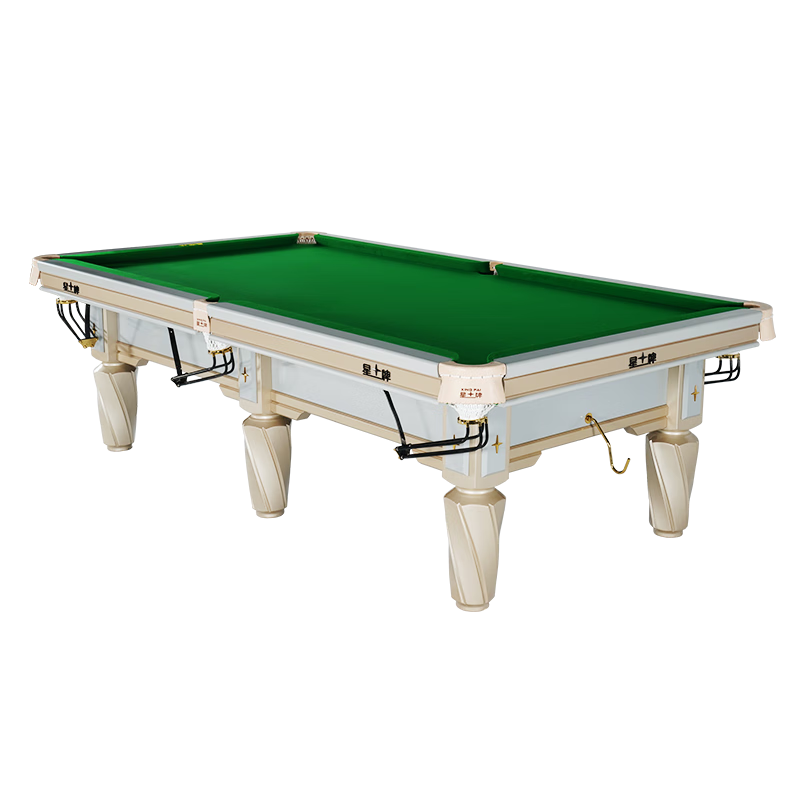 XINGPAI (STAR) C19 - 9ft White Robe Chinese Billiards Table ($4140 Ex-work price)